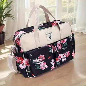 Insular Fashion One Shoulder Crossbody Handbags for Moms Waterproof Large Capacity Multifunctional Mother and Baby Diaper Bag Maternity Package