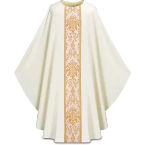 Printed Medieval Church Shawl Catholic Church Religious Cloak For Man Priest Monk Capes Halloween Carnival Party Cosplay Costume