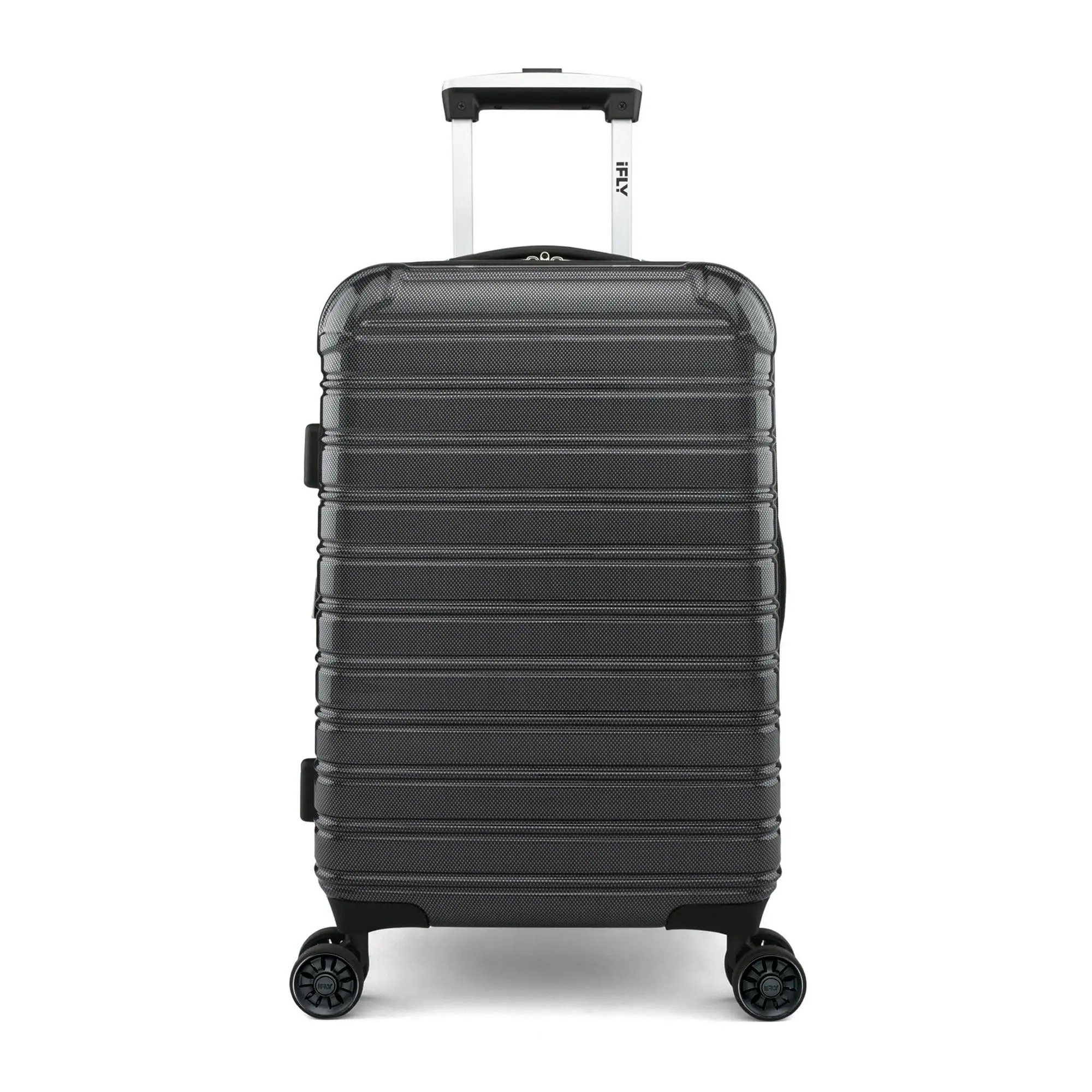 iFLY Fibertech 20" Hardside Carry-on Suitcase – Expandable Spinner Luggage for Travel