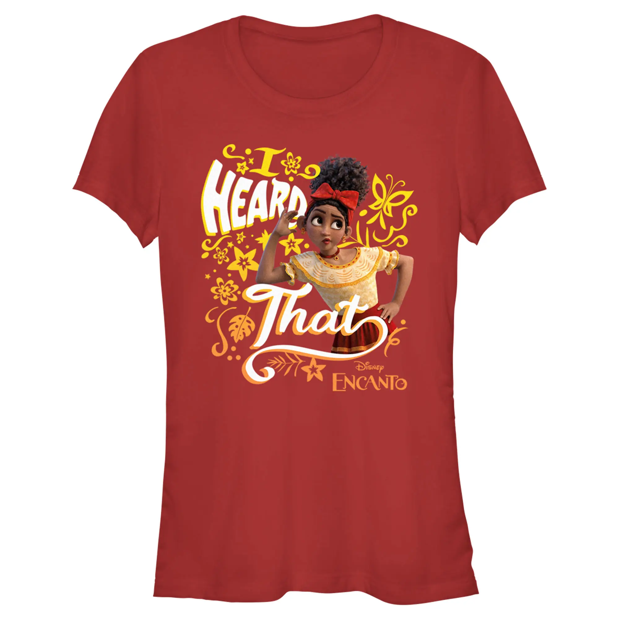 Juniors Womens Encanto Dolores I Heard That T-Shirt