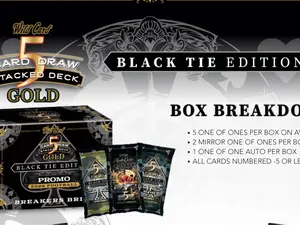 2026 Wildcard 5 Card Draw Stacked Deck Black Tie Edition Breaker Brick
