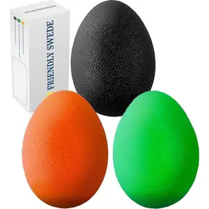 Stress Balls for Adults - 3 Squeeze Balls for Hand Therapy, Stress Relief & Strength - 3 Resistance Levels
