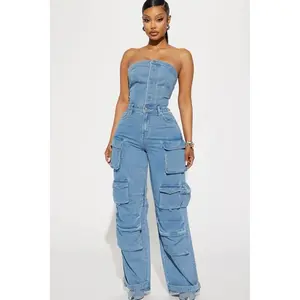 Dixie Denim Jumpsuit - Denim U
