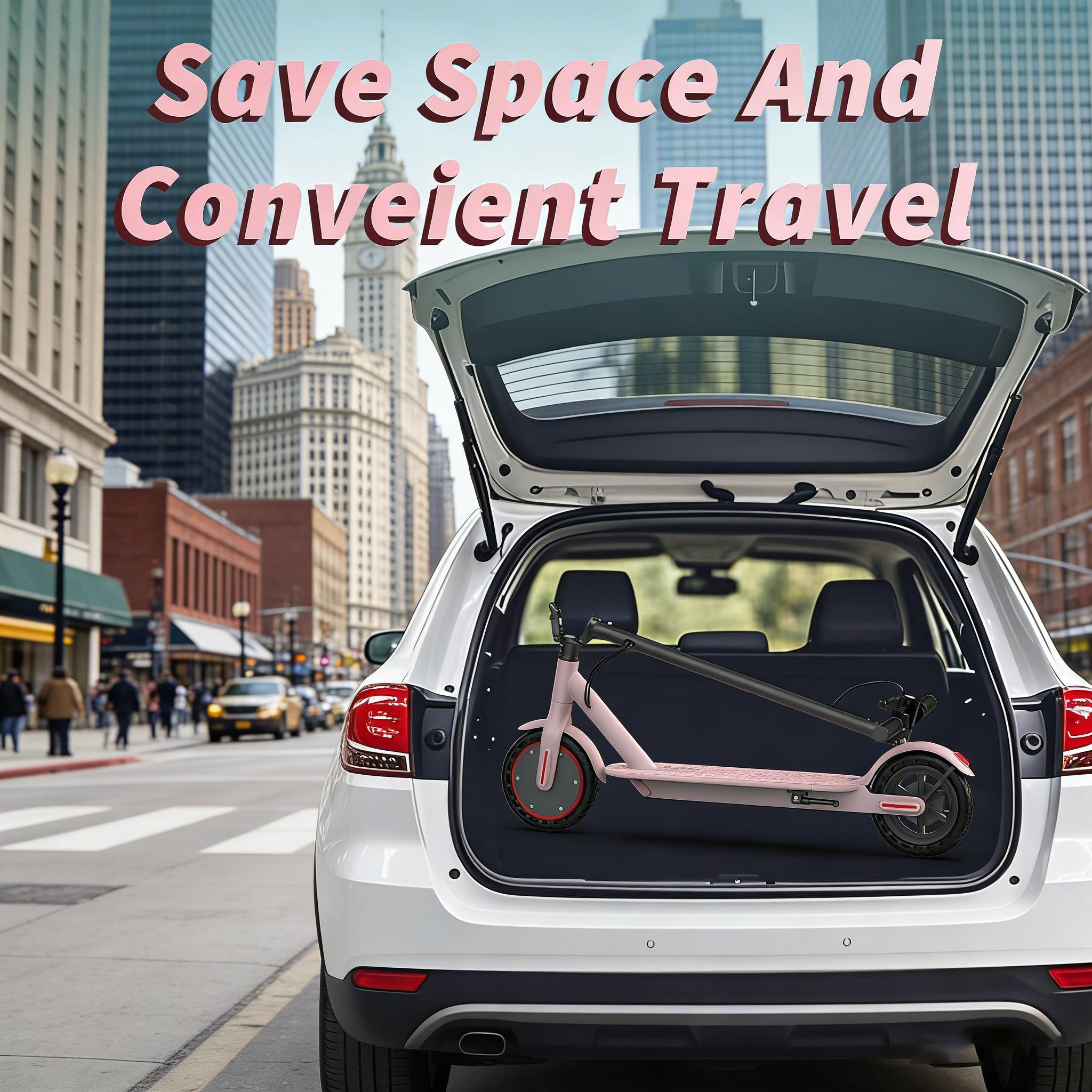 Electric Scooter,8.5" Tires,350W Motor,Up to 19MPH Max Speed,Portable Electric Scooter with Light, Suitable for Female Girls,Halloween Gifts