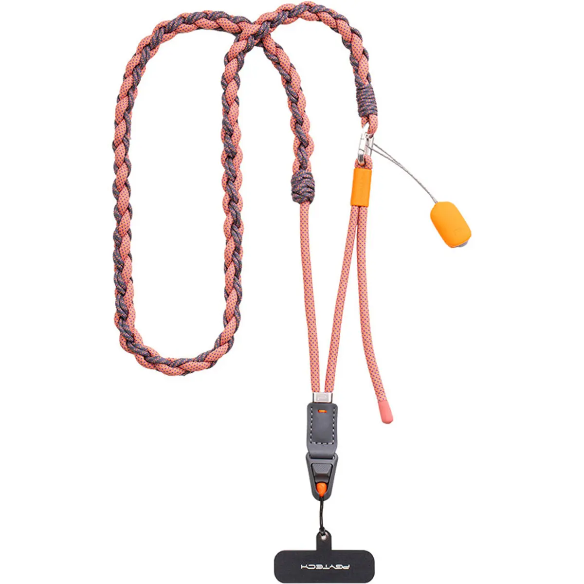 PGYTECH LinkGo Phone Photography Braided Strap, Coral Pink