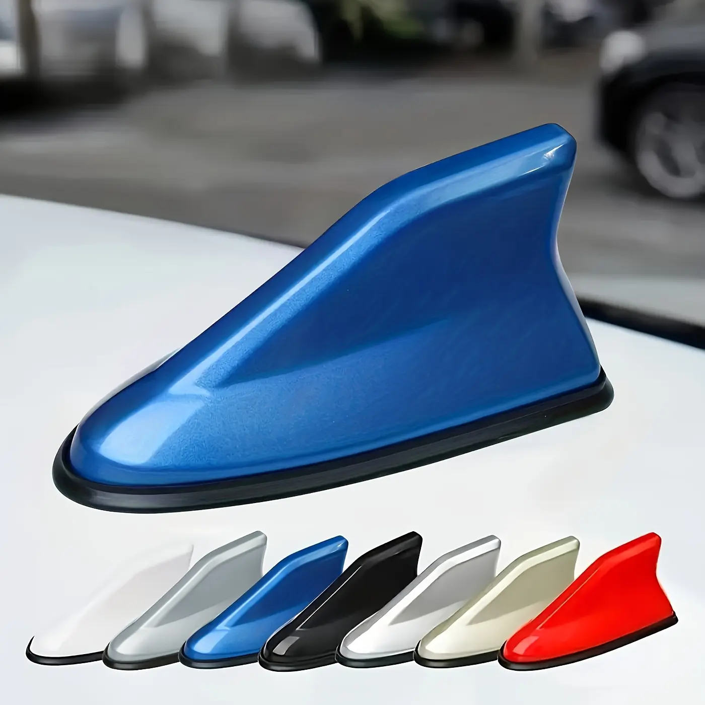 Universal Shark Fin Automotive Antenna, Car Radio Signal Aerial, Car Roof Decoration Accessory