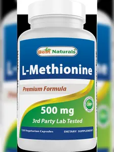 Best Naturals L-Methionine 500 mg 120 Veggie Capsules
