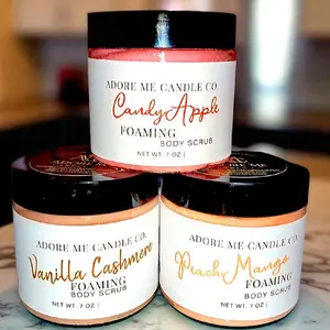 Shea Butter foaming Body Scrub 7oz Skin Care Travel Size Coconut Moisture Body Care Product Body Cleansing Products