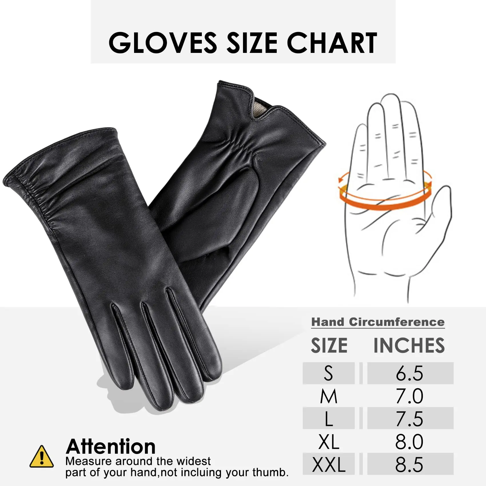Winter Leather Touchscreen Texting Warm Driving Lambskin Pure Genuine leather Gloves