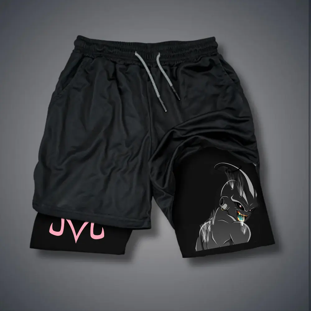 Dragon Ball DBZ Majin buu jorts outfit men 80s 90s short shorts summer camo shorts Anime graphic sweatshorts men gifts