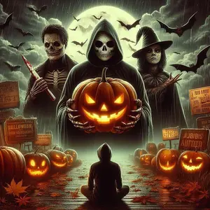 Halloween Themed DIY Diamond Arts Colorful Painting Kit Without Frame, DIY 5D Diamond Arts Colorful Painting Kit, Wall Art Decor for Home Living Room Bedroom