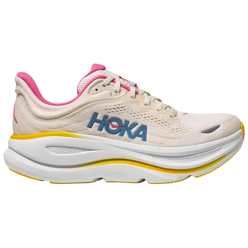 Hoka One One Bondi 9 Alabaster Birch Women's Fashion Shoes New