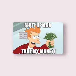 Take My Money Credit Card Sticker Debit Skin Decal Cover Waterproof Vinyl Easy To Apply Unique Aesthetic