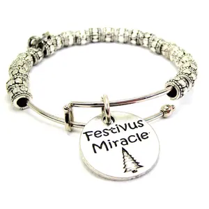 Festivus Miracle Metal Beaded Bracelet
