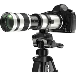 Telephoto Lens 420-800mm F/8.3 for Canon EF Manual Telephoto Zoom Lens for Canon EOS Rebel T8i T7 T7i T6 T6s T6i T5 T5i T4i T3i T3 T2i T1i 250D 750D 760D 1200D 1300D 2000D DSLR Cameras