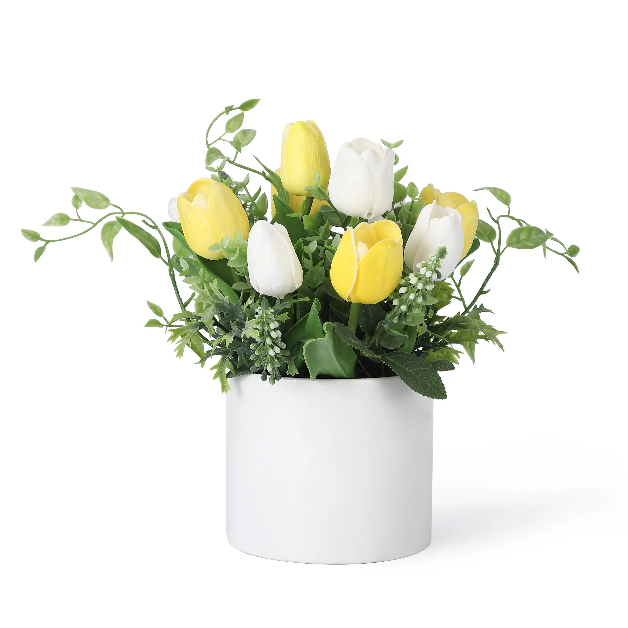 【GARVEE】24PCS Real Touch Calla Lily with Vase & Faux Water, Artificial Flowers for Centerpiece Table Decor, Latex Fake Flower for Wedding, Home, Office (Pink)
