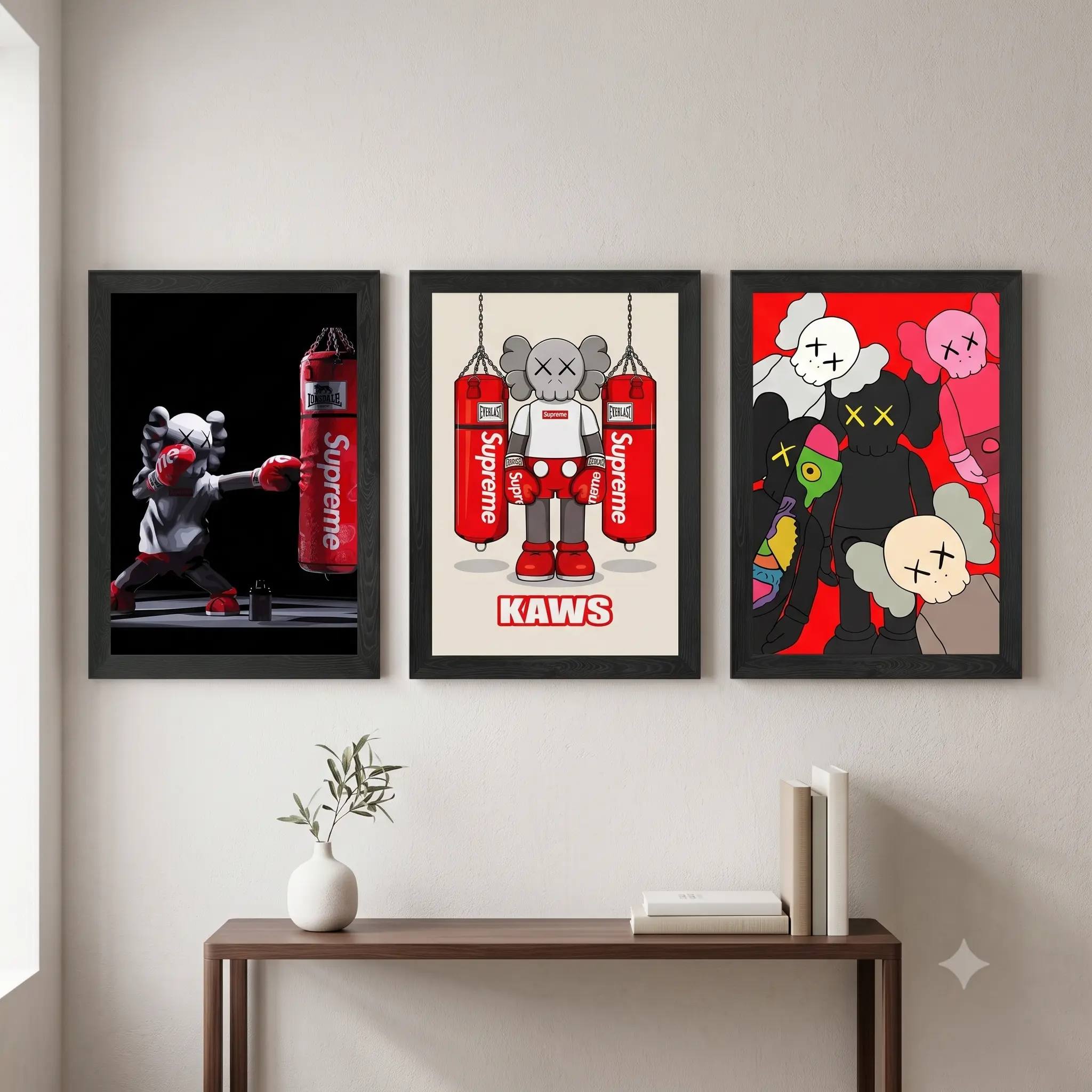 KAWS Poster Set - Hypebeast Themed Home Decor Wall Art for Room Decoration