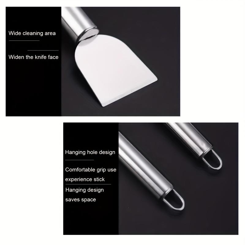 1Pc Stainless Steel Multi-Purpose Cleaning Scraper – Durable Kitchen Tool for Cooktop, Pan & Tile Cleaning – Ideal for Home, Bathroom, Auto & Grills 1Pc Stainless Steel Multi-Purpose Cleaning Scraper – Durable Kitchen Tool for Cooktop, Pan & Tile Cleaning – Ideal for Home, Bathroom, Auto & Grills
