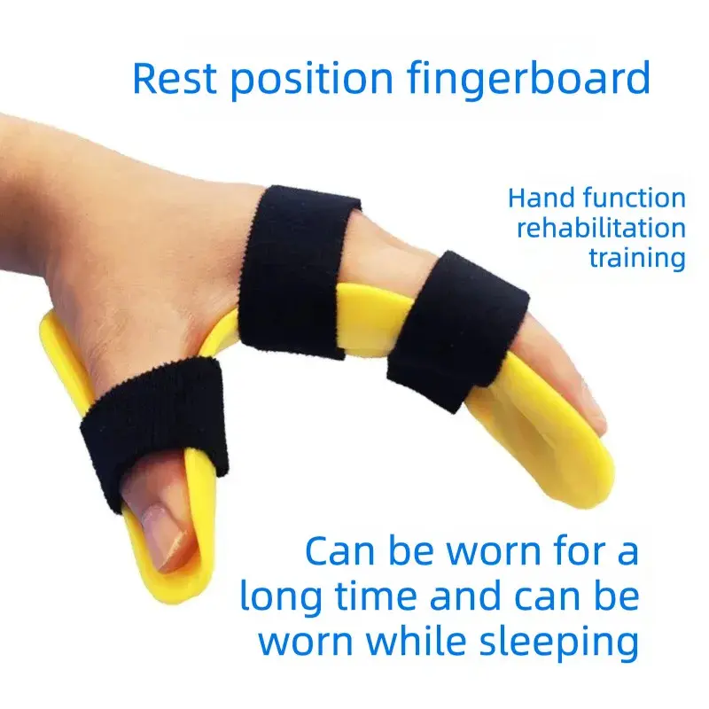 Fingerboard Compression Sleeves - Perforated Breathable ABS Plastic Finger Corrector with Adjustable Velcro Nylon Straps, Ergonomic Secure Wrap, Support, Prop 65 Safe Tool for Spasm Deformity Relief & Hand Rehabilitation, Perforated Surface