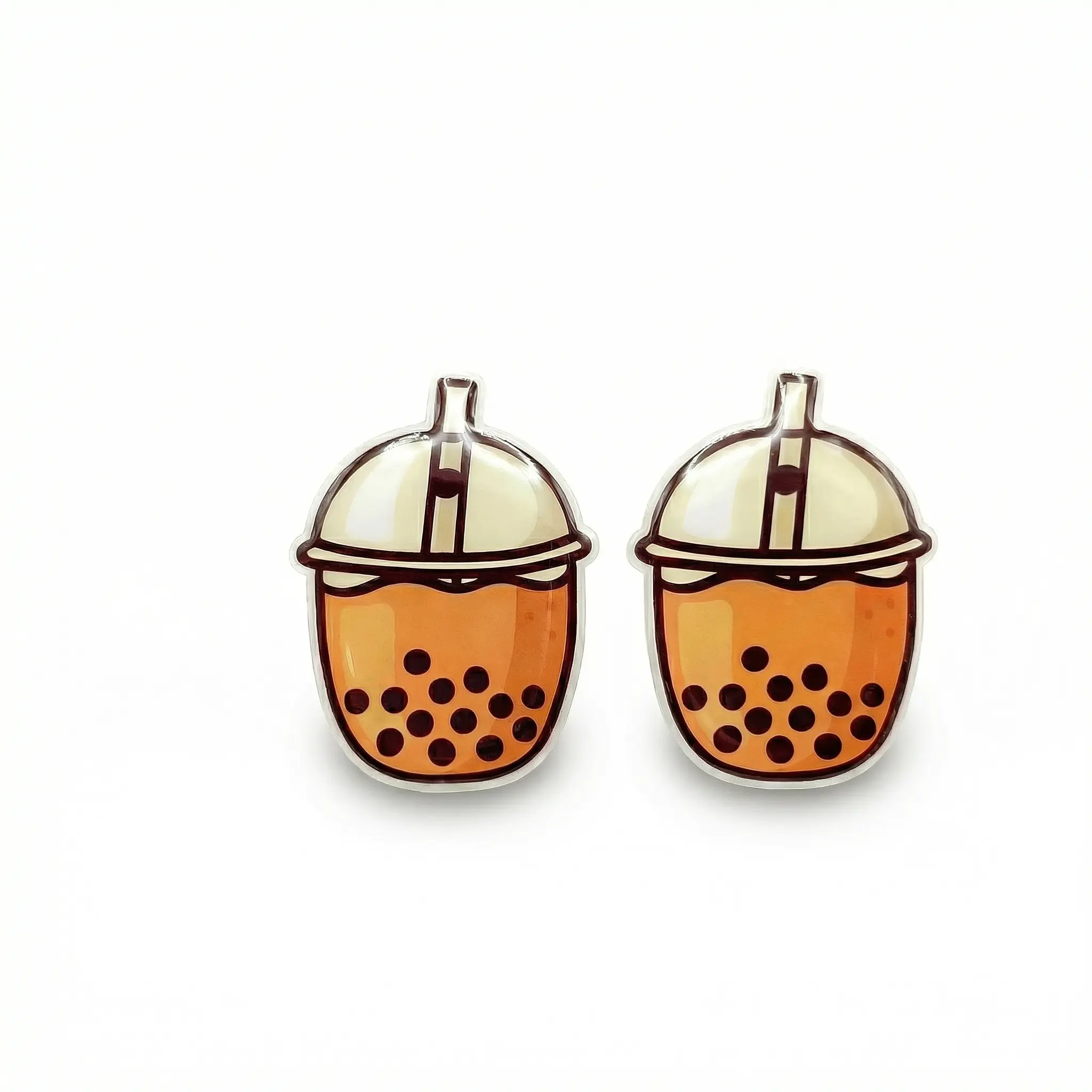 Boba Tea Stud Earrings