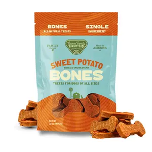 Gaines Family Farmstead Sweet Potato Bones  - 100% USA-Grown, Single-Ingredient, Natural Fiber & Vitamins for All Dogs