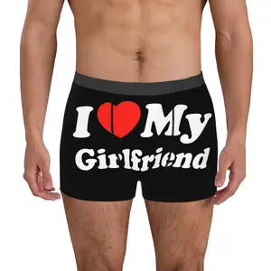 I-Heart love my GF girlfriend Boxers For Mens Boxer Briefs Funny Cute Valentines Day, Birthday Gift For Boyfriend 01