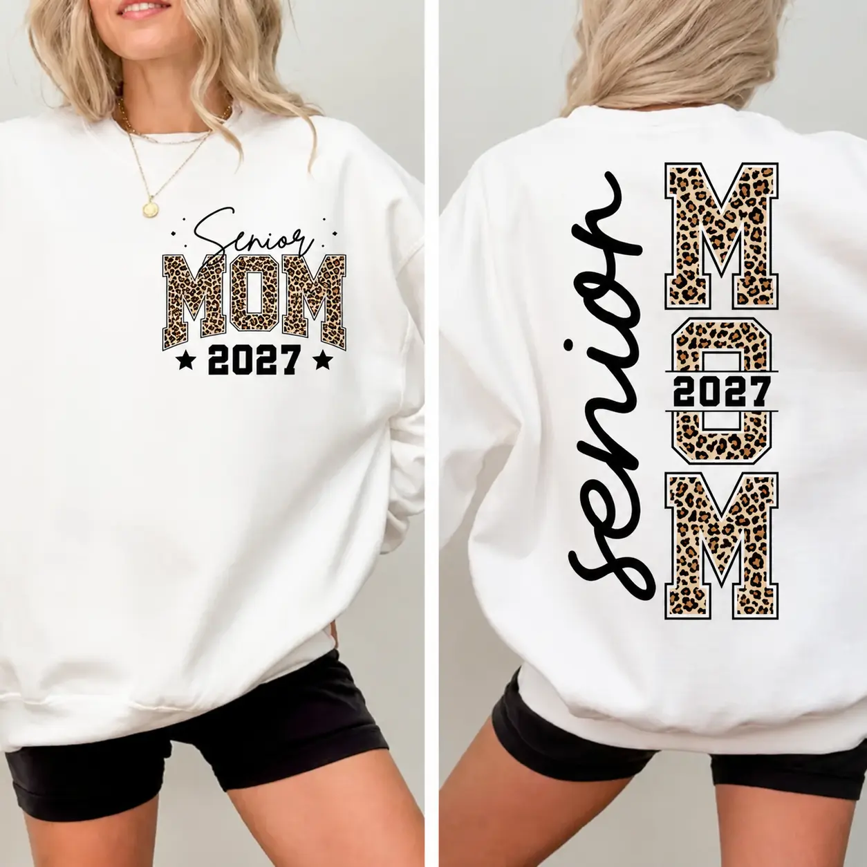 Senior Mom 2027 Sweatshirt - Hoodie - Shirt, Class of 2027 Shirt, Graduation 27 Mom, Senior Gift Graduation, Matching Family Senior Mama 2027, Class Of 27 Crewneck Tee