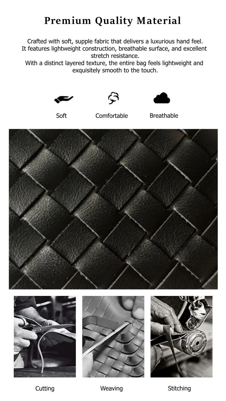 New Arrival Vintage Woven Leather Bag for Women, Retro Small Shoulder Crossbody Bag, Soft Leather Handbag for Commute, Versatile Crescent Hobo Bag, Dumpling Bag