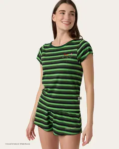 Elphaba Stripe Short PJ Set