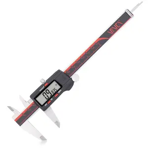VINCA 0-6 Inch/150mm Stainless Steel Digital Caliper, Inch/mm/Fraction Conversion