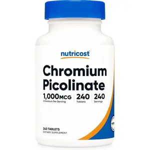 Nutricost Chromium 1000mcg, 240 Tablets - Gluten Free, Non-GMO