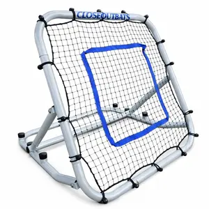 Closeoutbats Rebounder Net for Baseball and Softball - Portable 3 x 3 Adjustable Pitching, Throwing, and Fielding