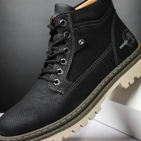 Men's Fashionable Lace Up Front Ankle Boots, Casual Comfortable Outdoor Boots for Daily Wear, Male All-match Trendy Shoes for Daily Wear, Footwear