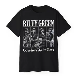 Riley Green Cowboy As It Gets Tour 2026 T-Shirt – Country Singer Graphic Tee Gift for Fans