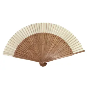 Vintage Japanese Bamboo Hand Folding Fan, Portable Folding Fan, Elegant and Classy, Perfect for Dance Music Festivals, Wedding Church Decor Parties