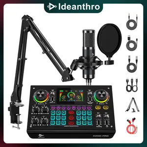 Ideanthro C200 PRO-P15 sound card features a dual-core DSP chip, supports dual microphones and dual headphones, has adjustable tone and multiple voice changer settings, and is compatible with most live streaming platforms#TikTok Black Friday