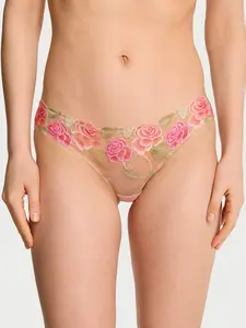 Victoria's Secret Sweet Melody Embroidery Brazilian Panty