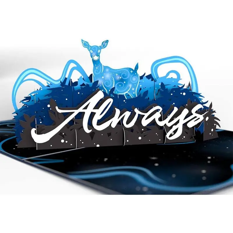 Valentines day card for her him 3d warner bros popup cards harry potter after all this time 5 x 7 blank notecard envelope included