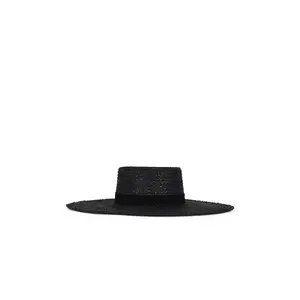 Lack of Color Mira Wide Boater Hat in Black