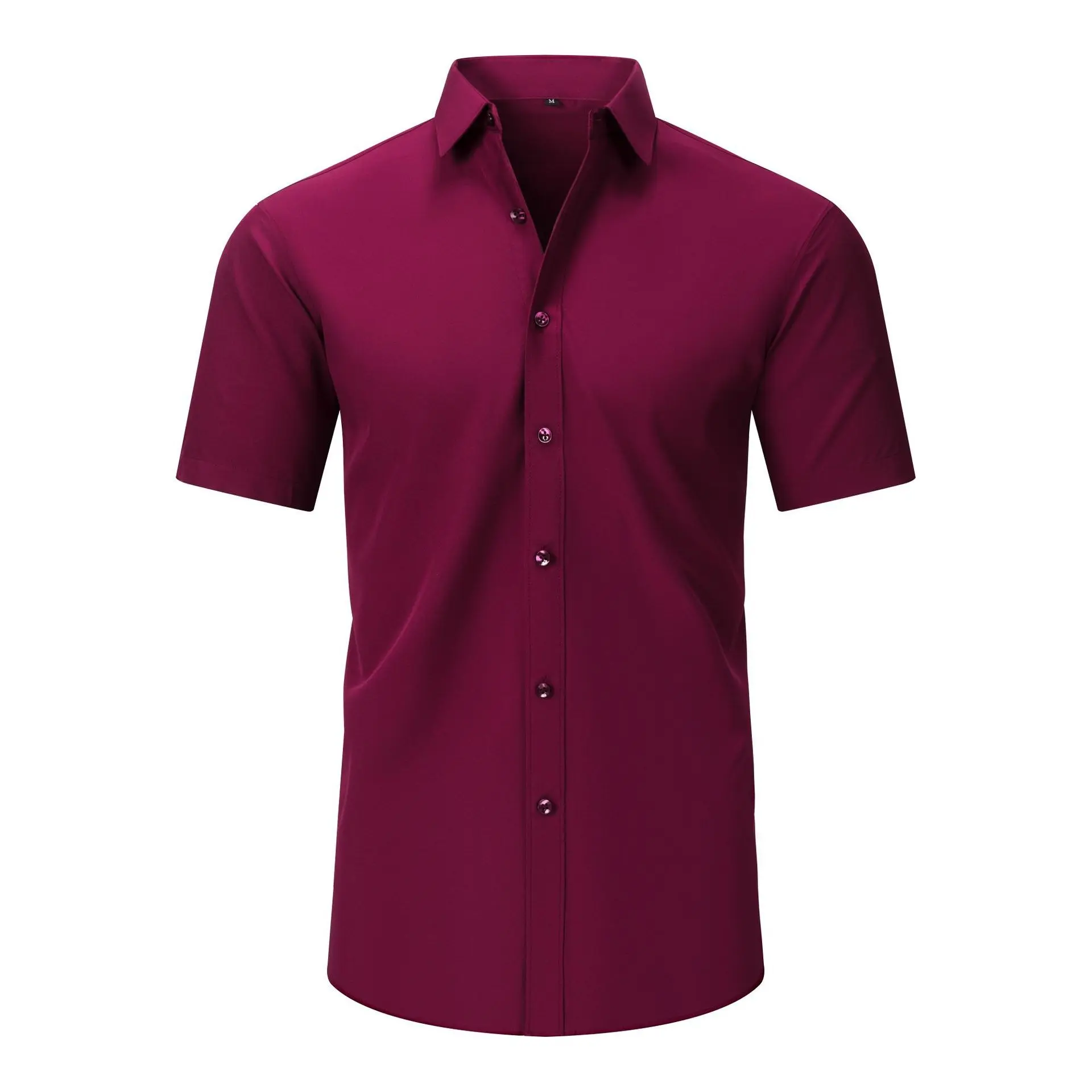 Wine Red Short Sleeve