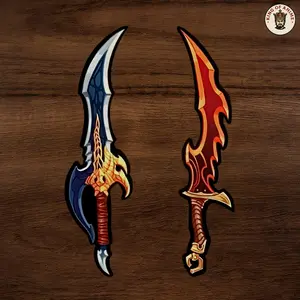 Solo Leveling swords - Laminated Vinyl Sticker - Hand Made - Hand Drawn| 1 Pcs Sticker