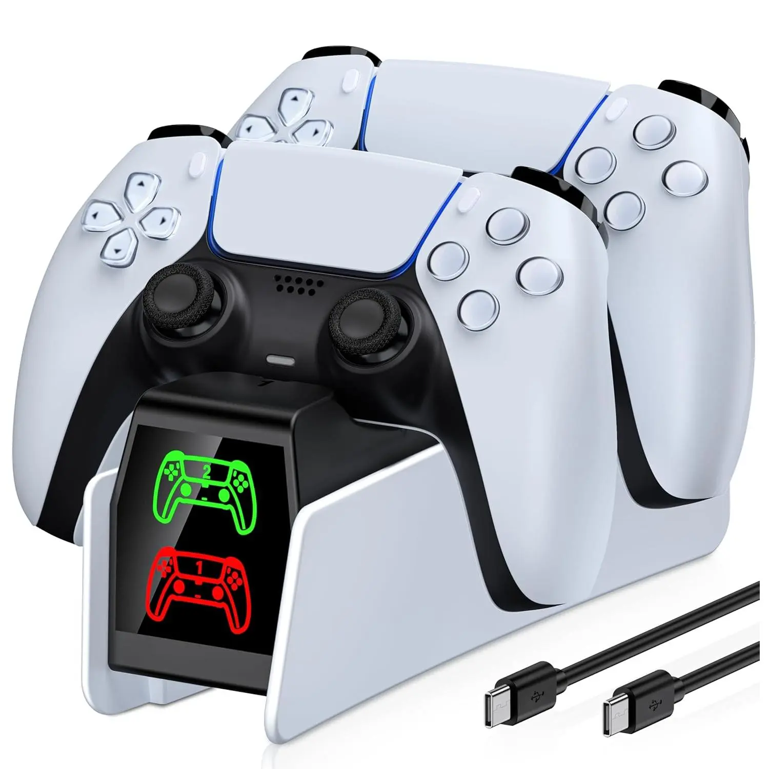 ps5 controller charger station PS5 Accessories Kits,  station for  5/Elite controller, Docking Station Replacement for DualSense  Station with USB C