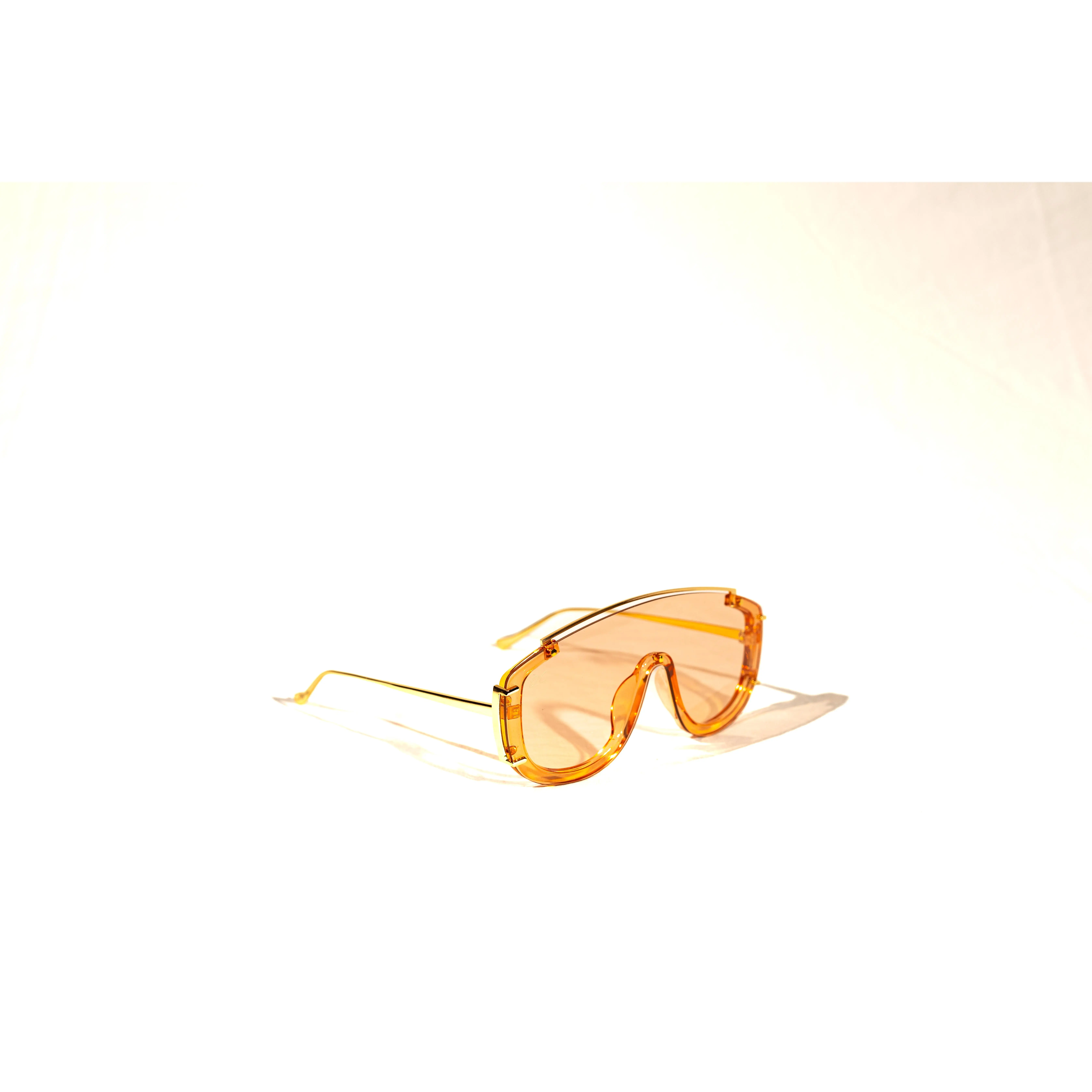 QC Shades Vibe Oversized Sunglasses with UV Protection, Clear and Black Frames, 143mm Frame, 146mm Arm, Standard Fit for All Face Shapes