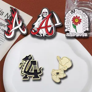 5PCS Cartoon Fashion Badge Pin Zinc Alloy Metal Material for Backpacks & Clothing Exquisite Gift Set of 5 Pieces