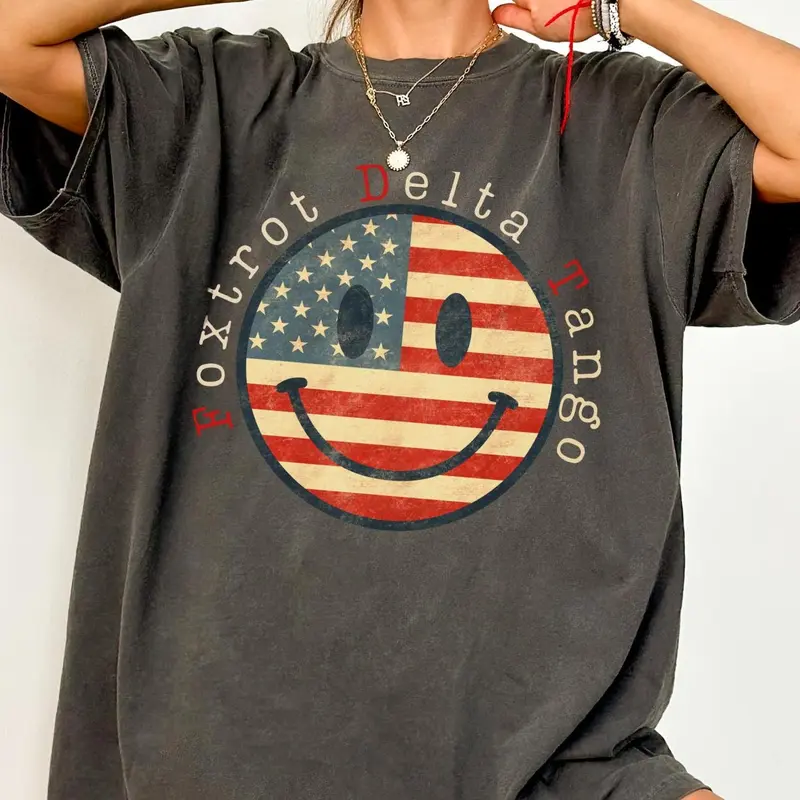 Subtle Anti-Trump FDT Foxtrot Comfort Colors T-Shirt, Equal Rights Tee, Resist T-Shirt, Democrat, Liberal 4th of July, Womens Rights Feminism Gift WEN