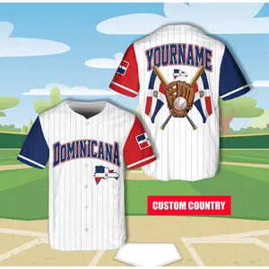 Personalized Dominica Baseball Jersey, Custom Name Dominican Shirt, Dominica Family Matching Tee Game Day Outfit For Dominican Baseball Fans