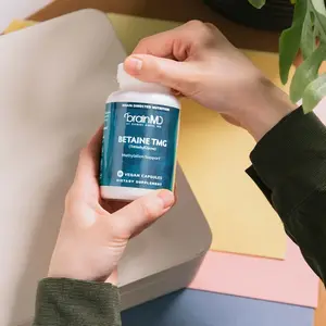 BrainMD - Betaine TMG -| Methylation Support | Promotes positive mood and emotional balance - 60 vegan capsules