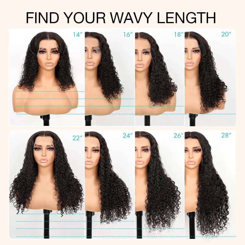 【 360 Wig No.1 】Water Wave Invisi Strap Snug Fit 360 Transparent Lace Frontal Bleached Knots Pre Cut Lace Wig With Drawstring 100% Human Hair Ashimary Hair Wig#Summervibes