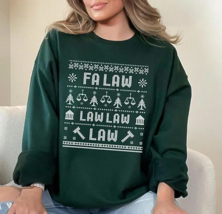 Lawyer Christmas Gift, Funny Lawyer Sweatshirt, Gift For Lawyer, Ugly Christmas Sweatshirt, Law School Gift, Attorney, Holiday Sweater