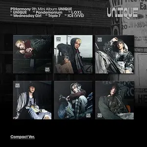 P1Harmony – UNIQUE (9th Mini Album) [Member Compact Ver.] | Official K-Pop Mini CD-R Album | Keeho/Theo/Jiung/Intak/Soul/Jongseob Versions | Postcard Book + Mini Polaroid + Photocard | “UNIQUE” Title Track